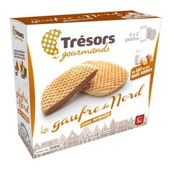 Trésors gourmands - Gaufres fourrées à la vergeoise - 300g - Plaisirs sucrés - Les Paniers en Nord